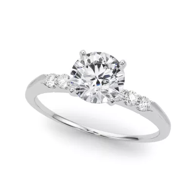 Juno Shared Prong Engagement Ring