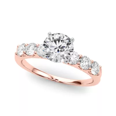Jax Shared Prong Engagement Ring