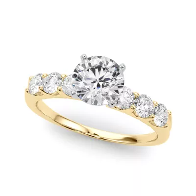 Jax Shared Prong Engagement Ring