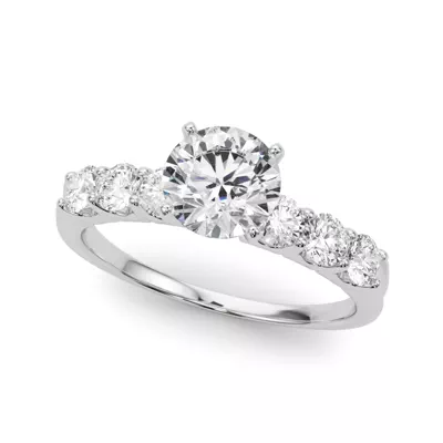 Jax Shared Prong Engagement Ring