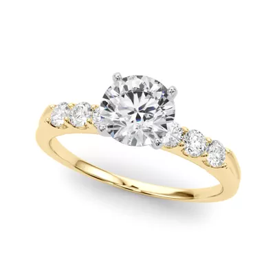 Jada Shared Prong Engagement Ring