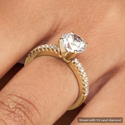 Maddison Pavé Diamond Engagement Ring