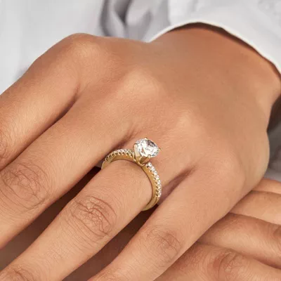 Maddison Pavé Diamond Engagement Ring