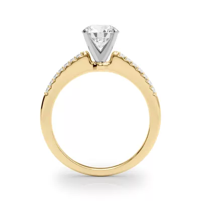Cali French Pavé Diamond Engagement Ring