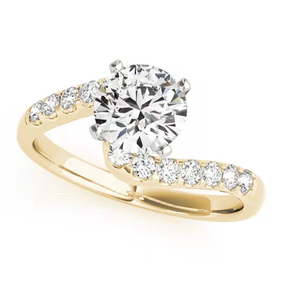 Zyla Diamond Bypass Engagement Ring