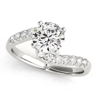 Zyla Diamond Bypass Engagement Ring