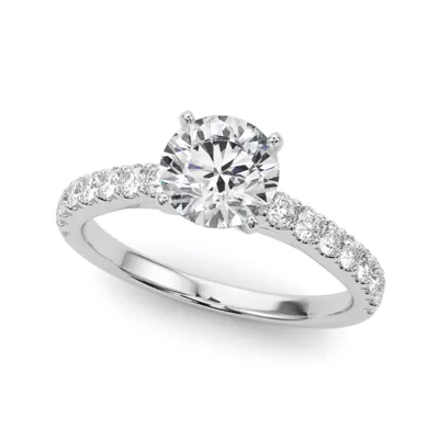 Judith Classic Diamond Cathedral Engagement Ring