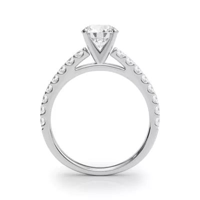 Judith Classic Diamond Cathedral Engagement Ring
