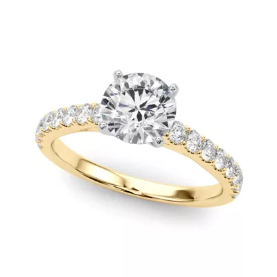 Judith Classic Diamond Cathedral Engagement Ring