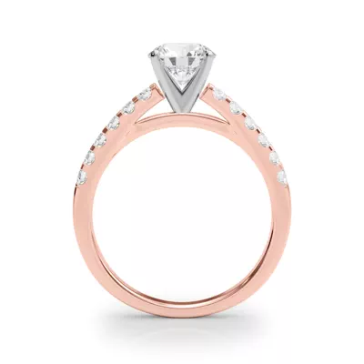 Della Classic Diamond Cathedral Engagement Ring