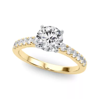 Della Classic Diamond Cathedral Engagement Ring