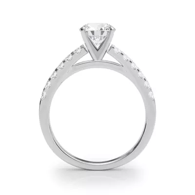 Della Classic Diamond Cathedral Engagement Ring