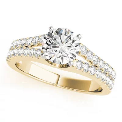 Norma 2 Row Diamond Engagement Ring