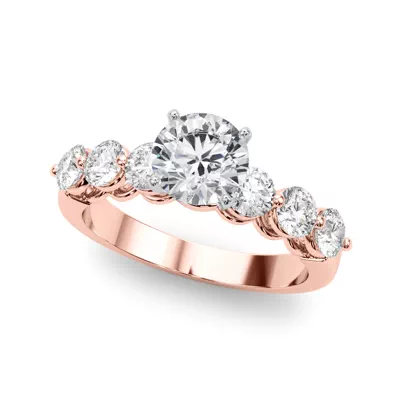 Mae Single Shared Prong Engagement Ring