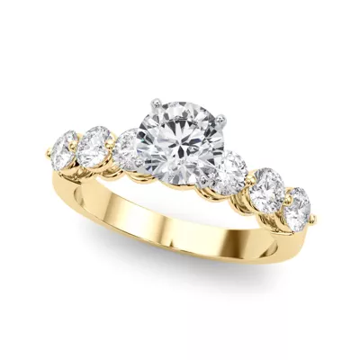 Mae Single Shared Prong Engagement Ring