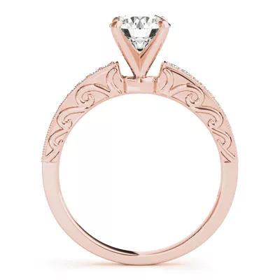 Sariah Vintage Inspired Channel Diamond Engagement Ring