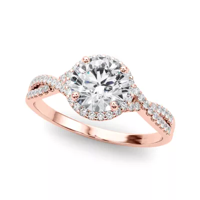 Leanna Halo Engagement Ring