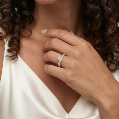 Kinsey Shared Prong Diamond Engagement Ring