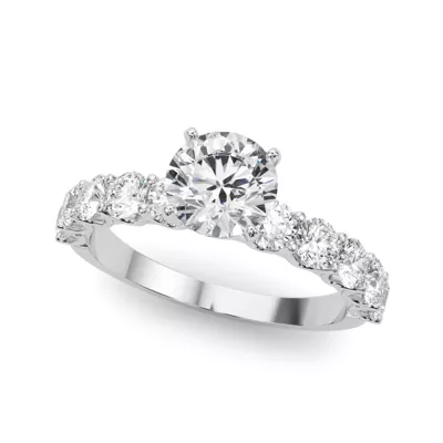 Altrice Shared Prong Diamond Engagement Ring