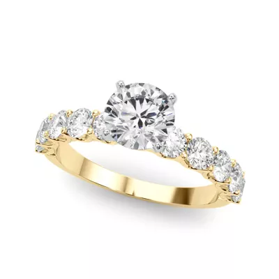 Kinsey Shared Prong Diamond Engagement Ring