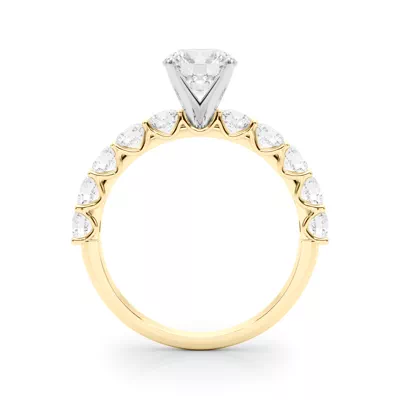 Kinsey Shared Prong Diamond Engagement Ring