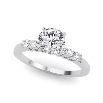 Janice Shared Prong Engagement Ring