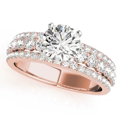 Atria 3 Row Diamond Engagement Ring