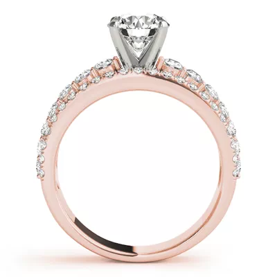 Atria 3 Row Diamond Engagement Ring