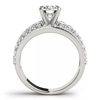 Atria 3 Row Diamond Engagement Ring