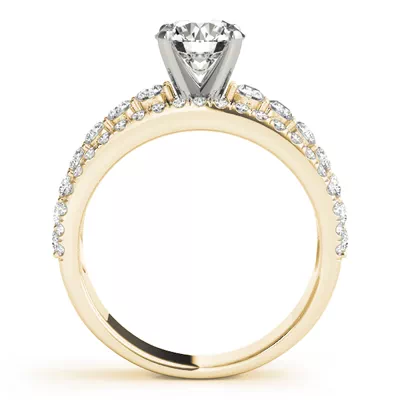 Atria 3 Row Diamond Engagement Ring