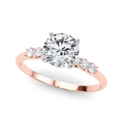 Vallie Shared Prong Engagement Ring