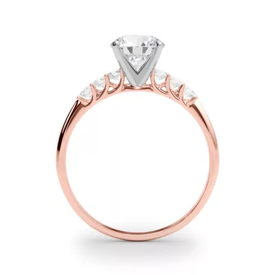 Vallie Shared Prong Engagement Ring
