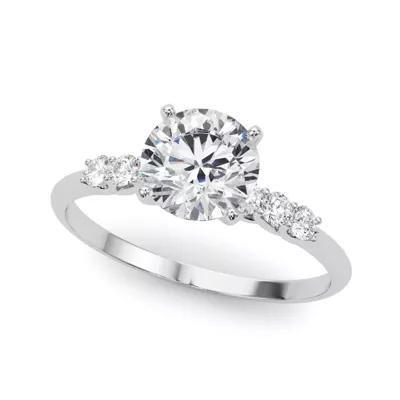 Vallie Shared Prong Engagement Ring