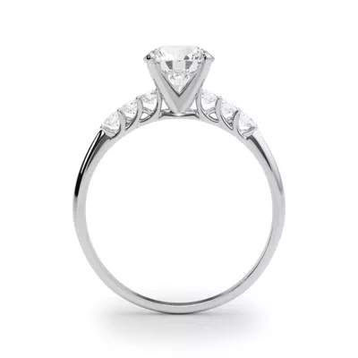 Vallie Shared Prong Engagement Ring