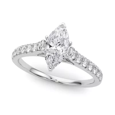 Rhya French Pavé Diamond Engagement Ring