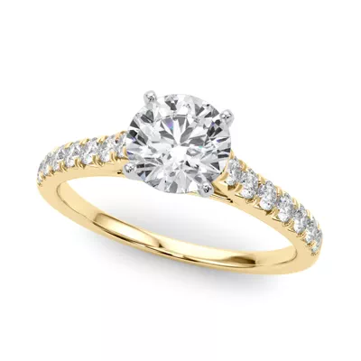 Rhya French Pavé Diamond Engagement Ring