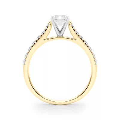 Rhya French Pavé Diamond Engagement Ring