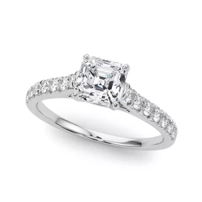 Rhya French Pavé Diamond Engagement Ring