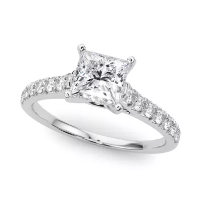 Rhya French Pavé Diamond Engagement Ring