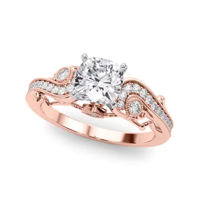 Carmel Vintage Inspired Lab Engagement Ring