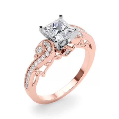 Carmel Vintage Inspired Lab Engagement Ring