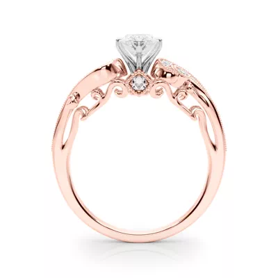 Carmel Vintage Inspired Lab Engagement Ring