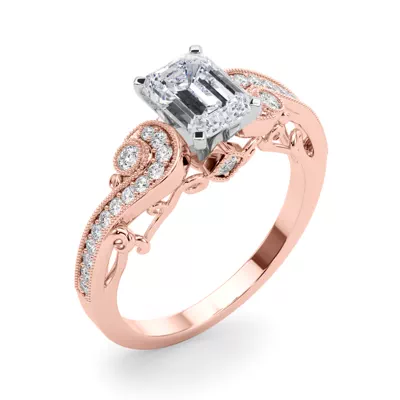 Carmel Vintage Inspired Lab Engagement Ring