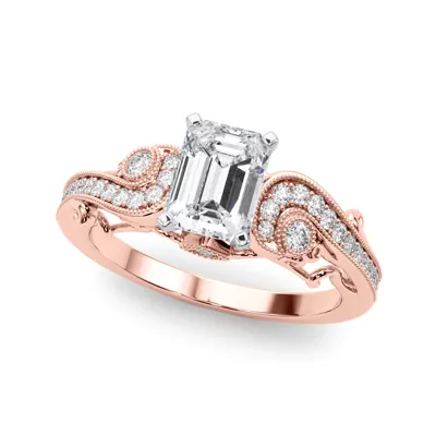 Carmel Vintage Inspired Lab Engagement Ring