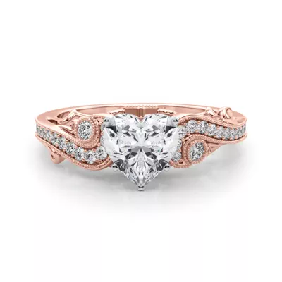 Carmel Vintage Inspired Lab Engagement Ring