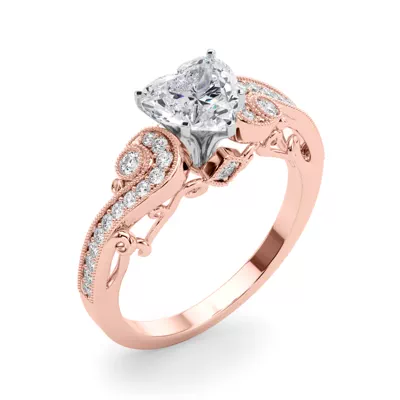 Carmel Vintage Inspired Lab Engagement Ring