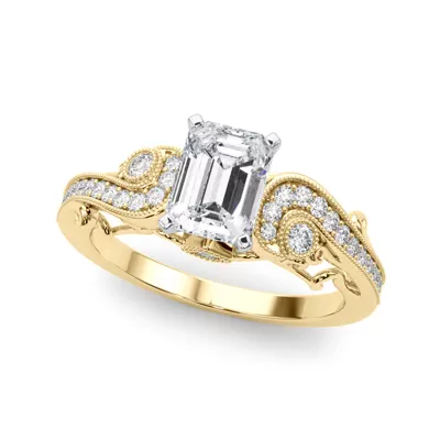 Carmel Vintage Inspired Lab Engagement Ring
