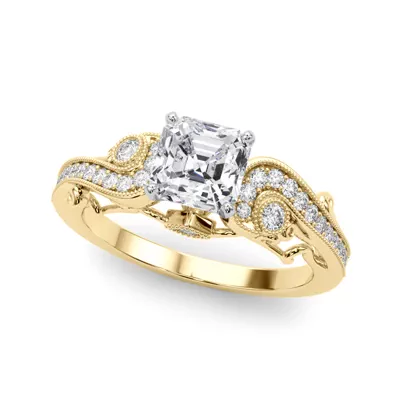 Carmel Vintage Inspired Lab Engagement Ring