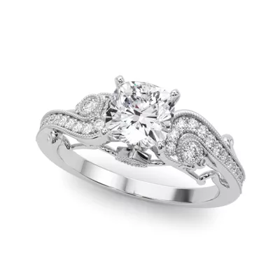 Carmel Vintage Inspired Lab Engagement Ring