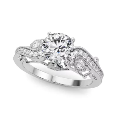 Carmel Vintage Inspired Lab Engagement Ring